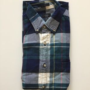 J. Crew Men's Plaid Oxford Shirt